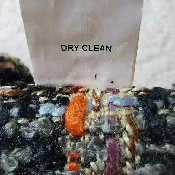 NorthStyle Blazer Jacket Womens Medium Black Colorful Tweed Mod Retro Swing - Picture 6 of 13